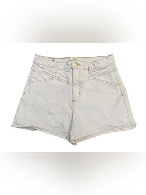 Universal Thread White High-Rise Denim Shorts with Belt Loops